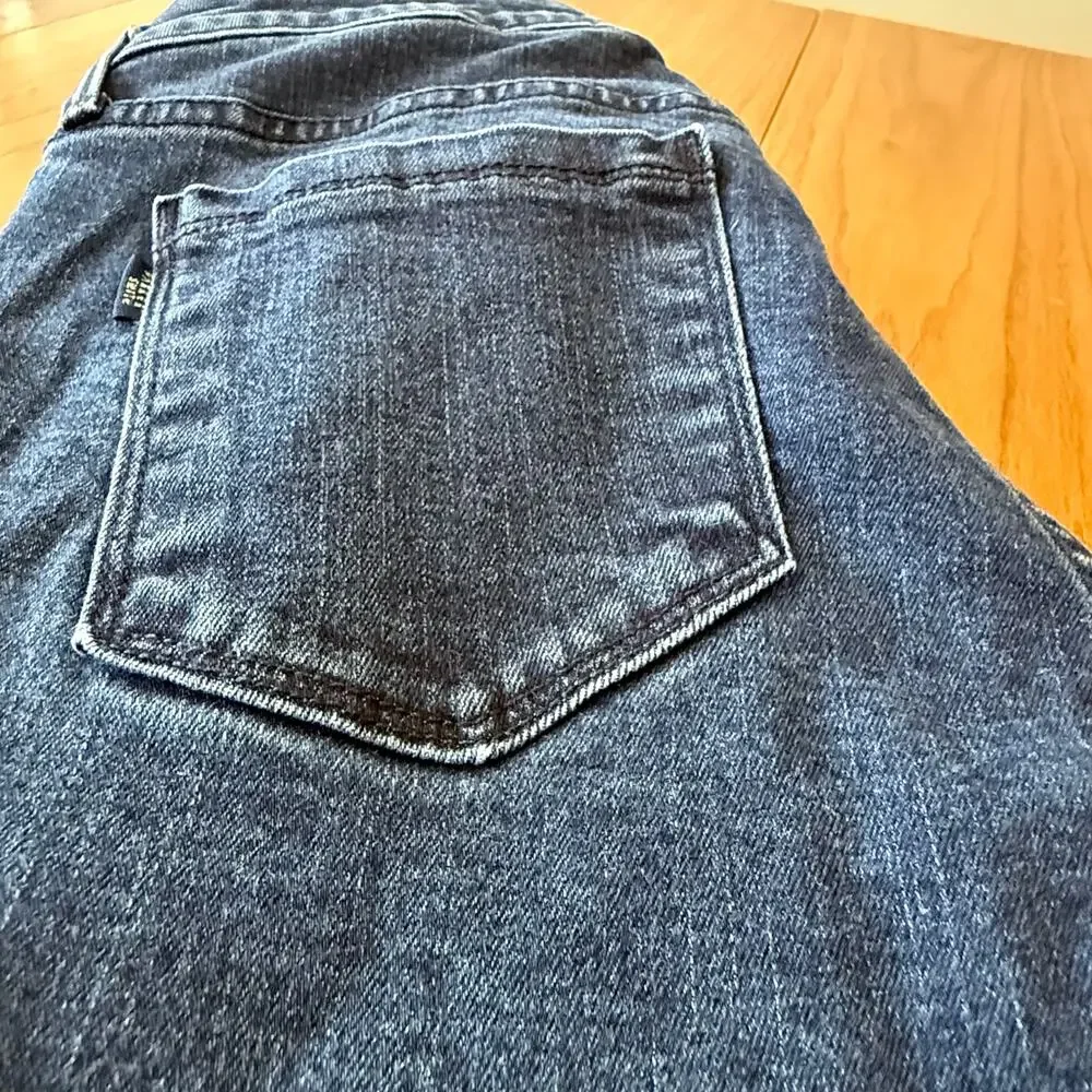 Parker Smith Crop Straight Jeans Size 2 26 Medium Wash Stretch Denim